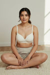 Zivame Padded Non Wired 3/4th Coverage T-Shirt Bra - Whisper White — thumbnail 5